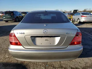 2005 Mercedes-Benz S-Class 5.0L with VIN WDBNG84J25A455368, listed as a Copart auction lot 79942324 with 163,219 mi miles and Salvage Title. Bid and sale history available at carsss.com. Image 6.