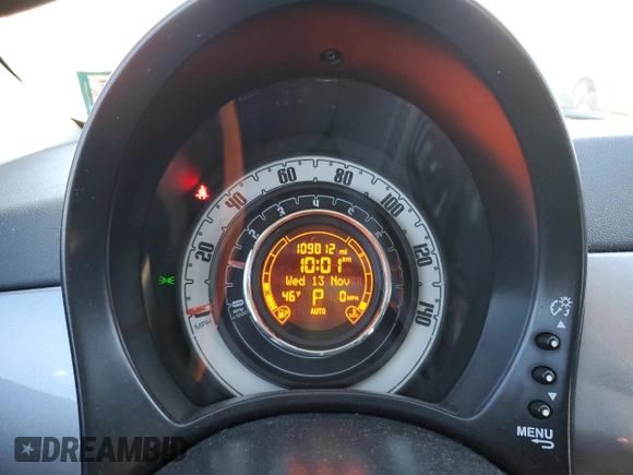 2015 FIAT 500 Pop with VIN 3C3CFFAR5FT549883, listed as a Copart auction lot 42905715 with 109,012 mi miles and Salvage title. Bid and sale history available at DreamBid. Image 9.
