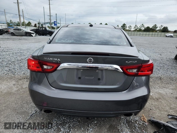2017 Nissan Maxima SR with VIN 1N4AA6AP3HC363716, listed as a Copart auction lot 58926125 with 74,835 mi miles and Salvage title. Bid and sale history available at DreamBid. Image 6.