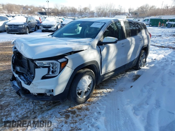2023 GMC Terrain SLE with VIN 3GKALMEGXPL171557, listed as a IAAI auction lot 41545321 with 55,773 mi miles. Bid and sale history available at carsss.com. Image 17.