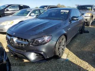 2018 Mercedes-Benz E-Class AMG E 63 S with VIN WDDZF8KB2JA229168, listed as a Copart auction lot 73522994 with 59,988 mi miles and Non Repairable. Bid and sale history available at carsss.com. Image 1.
