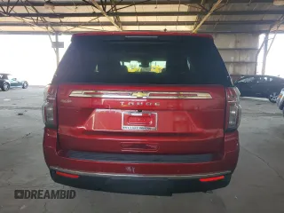 2023 Chevrolet Tahoe LS with VIN 1GNSCMKDXPR120621, listed as a Copart auction lot 75863074 with 28,335 mi miles and Salvage title. Bid and sale history available at DreamBid. Image 6.