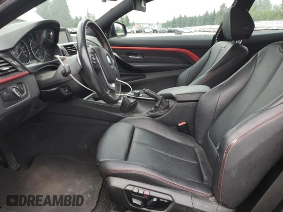 2014 BMW 4 Series 428i xDrive with VIN WBA3N9C55EF721832, listed as a Copart auction lot 62958455 with 118,168 mi miles and Salvage title. Bid and sale history available at DreamBid. Image 7.