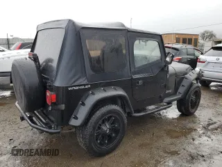 1995 Jeep Wrangler S with VIN 1J4FY19P6SP204427, listed as a Copart auction lot 44130185 with 373,692 mi miles and Salvage Title. Bid and sale history available at carsss.com. Image 3.