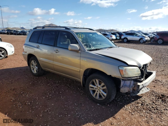 2007 Toyota Highlander Hybrid w/3rd Row with VIN JTEDW21A070019706, listed as a Copart auction lot 48536635 with 220,153 mi miles and Salvage Title. Bid and sale history available at carsss.com. Image 4.