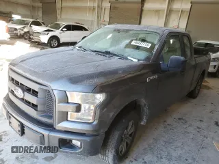 2016 Ford F-150 XL with VIN 1FTEX1C82GKF98647, listed as a Copart auction lot 46437715 with Not Provided miles and Salvage Title. Bid and sale history available at carsss.com. Image 1.