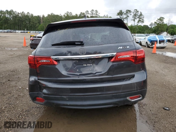 2015 Acura MDX with VIN 5FRYD3H2XFB008100, listed as a Copart auction lot 51219585 with Not provided miles and Salvage title. Bid and sale history available at DreamBid. Image 6.