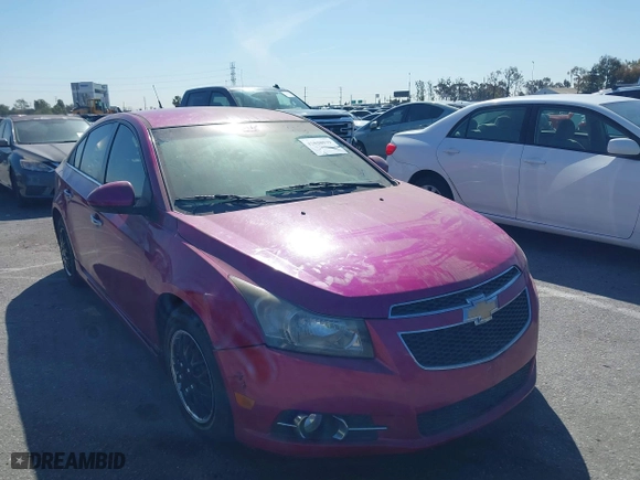 2012 Chevrolet Cruze LTZ with VIN 1G1PH5SC0C7156443, listed as a IAAI auction lot 41838039 with 1 mi miles. Bid and sale history available at carsss.com. Image 1.