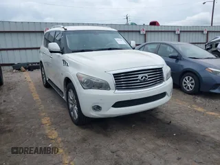 2014 Infiniti QX80 z VIN JN8AZ2NE0E9067330, wystawiony jako IAAI lot #42093607 z przebiegiem 86 678 mil mil oraz . Historia ofert i sprzedaży dostępna na DreamBid. Obrazek 1.