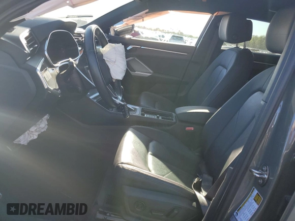 2021 Audi Q3 S line Premium Plus with VIN WA1EECF35M1153722, listed as a Copart auction lot 56537615 with 42,396 mi miles and Salvage title. Bid and sale history available at DreamBid. Image 7.