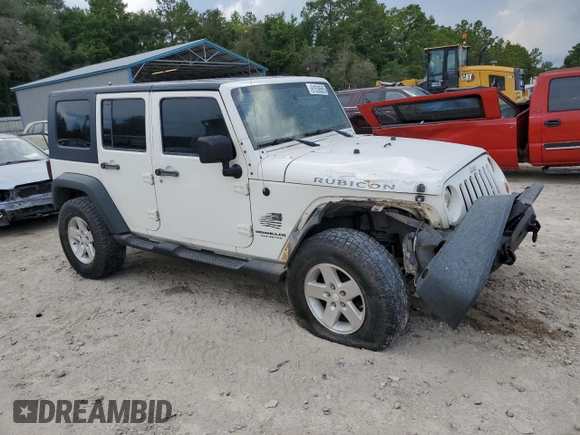 2008 Jeep Wrangler Unlimited Rubicon with VIN 1J8GA69198L547152, listed as a Copart auction lot 61539585 with 158,949 mi miles and Salvage title. Bid and sale history available at DreamBid. Image 4.