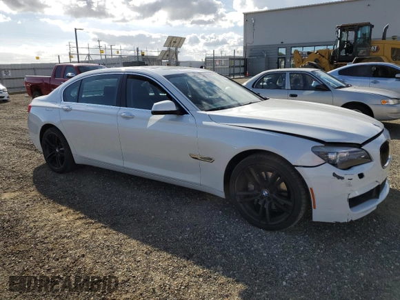 2011 BMW 7 Series 740Li with VIN WBAKB4C58BC573888, listed as a Copart auction lot 78736874 with 76,832 mi miles and Salvage Title. Bid and sale history available at DreamBid. Image 4.