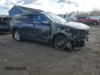 2020 GMC Terrain SLE with VIN 3GKALTEV0LL195174, listed as a Copart auction lot 47035275 with 57,105 mi miles and Salvage Title. Bid and sale history available at carsss.com. Image 4.