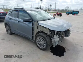 2018 Hyundai Kona SEL with VIN KM8K22AA7JU107493, listed as a IAAI auction lot 41823643 with 137,659 mi miles. Bid and sale history available at carsss.com. Image 1.