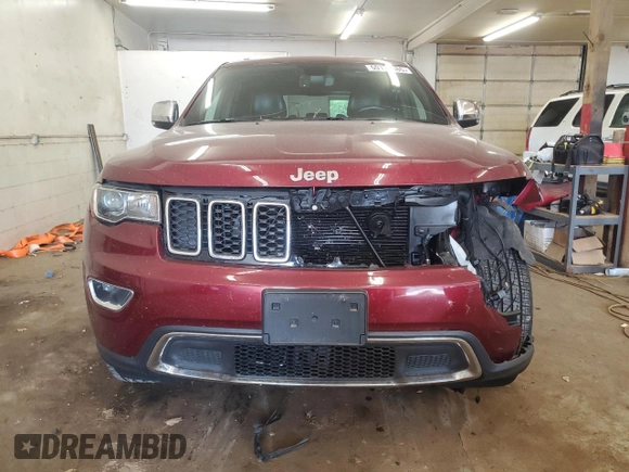 2021 Jeep Grand Cherokee Limited with VIN 1C4RJFBG9MC587711, listed as a Copart auction lot 59170385 with 96,034 mi miles and Salvage title. Bid and sale history available at DreamBid. Image 5.