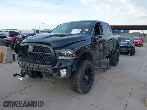 2018 Ram 1500 Sport z VIN 1C6RR7MT8JS168041, wystawiony jako IAAI lot #41887661 z przebiegiem 105 448 mil mil oraz . Historia ofert i sprzedaży dostępna na DreamBid. Obrazek 2.