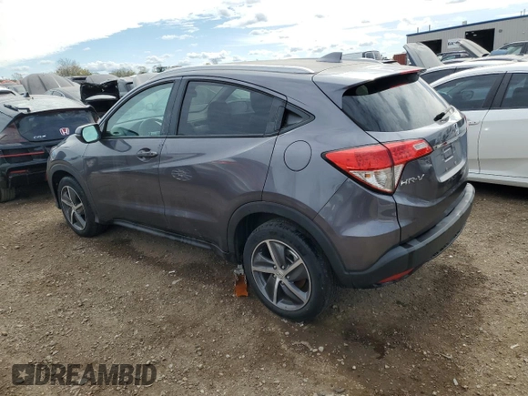 2022 Honda HR-V EX-L with VIN 3CZRU6H78NM731368, listed as a Copart auction lot 75349844 with 26,973 mi miles and Clean Title. Bid and sale history available at DreamBid. Image 2.
