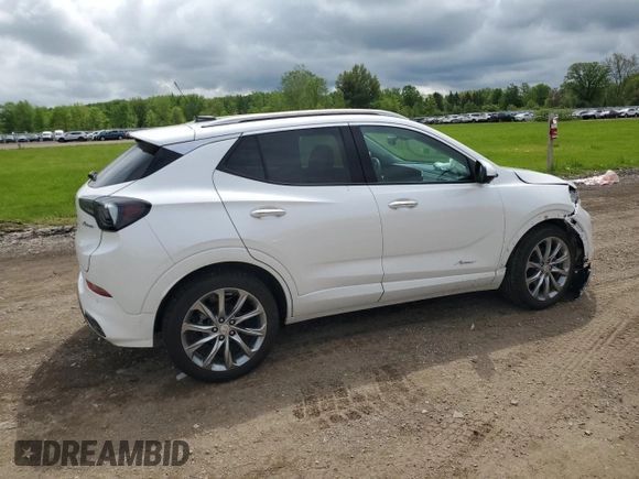 2024 Buick Encore GX Avenir with VIN KL4AMGSL8RB099347, listed as a Copart auction lot 56887555 with 4,234 mi miles and Salvage title. Bid and sale history available at DreamBid. Image 3.