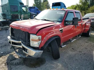 2008 Ford F-450 XL with VIN 1FTXW43R38EA49979, listed as a Copart auction lot 68886724 with 208,930 mi miles and Salvage Title. Bid and sale history available at carsss.com. Image 1.