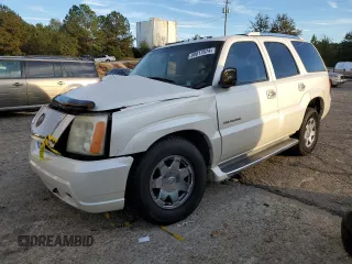 2002 Cadillac Escalade z VIN 1GYEC63T02R152780, wystawiony jako Copart lot #80017674 z przebiegiem Nie podano mil oraz Szkody całkowita. Historia ofert i sprzedaży dostępna na DreamBid. Obrazek 1.
