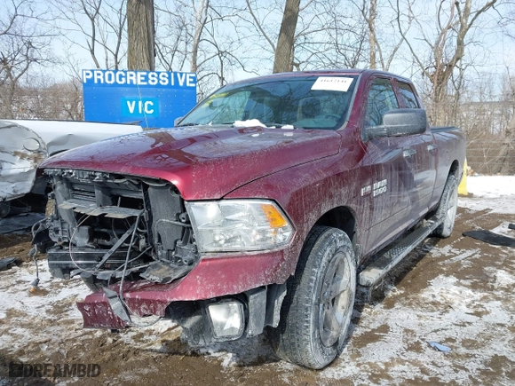 2018 Ram 1500 Express with VIN 1C6RR7FT1JS135489, listed as a IAAI auction lot 41612141 with 35,792 mi miles. Bid and sale history available at carsss.com. Image 18.