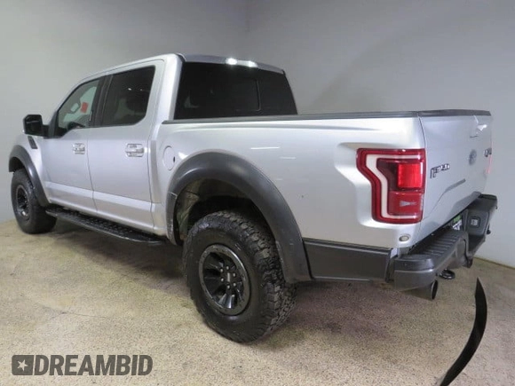 2017 Ford F-150 Raptor with VIN 1FTFW1RG7HFA87001, listed as a Copart auction lot 48576965 with 110,157 mi miles and Salvage Title. Bid and sale history available at carsss.com. Image 4.
