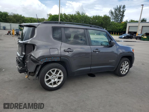 2021 Jeep Renegade Latitude with VIN ZACNJCBB7MPM36750, listed as a Copart auction lot 64762705 with 62,090 mi miles and Salvage title. Bid and sale history available at DreamBid. Image 3.