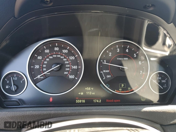 2015 BMW 4 Series 428i with VIN WBA3V7C56F5A24314, listed as a Copart auction lot 52144195 with 55,916 mi miles and Salvage Title. Bid and sale history available at carsss.com. Image 9.