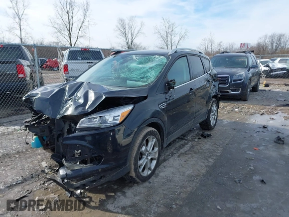 2014 Ford Escape Titanium with VIN 1FMCU9J9XEUC15464, listed as a IAAI auction lot 41524925 with 160,445 mi miles. Bid and sale history available at carsss.com. Image 2.