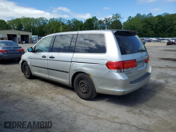 2009 Honda Odyssey LX z VIN 5FNRL38269B022704, wystawiony jako Copart lot #57833865 z przebiegiem Nie podano mil oraz Czysty tytuł • Clean title. Historia ofert i sprzedaży dostępna na DreamBid. Obrazek 2.