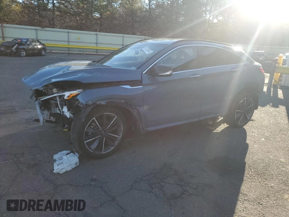 2024 Infiniti QX55 Luxe with VIN 3PCAJ5JR0RF102621, listed as a Copart auction lot 87123474 with Not Provided miles and Salvage Title. Bid and sale history available at DreamBid. Image 1.