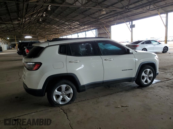 2021 Jeep Compass Latitude z VIN 3C4NJCBB7MT571349, wystawiony jako Copart lot #52329035 z przebiegiem 19 518 mil mil oraz Czysty tytuł • Clean title. Historia ofert i sprzedaży dostępna na DreamBid. Obrazek 3.
