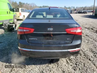 2014 Kia Cadenza Premium with VIN KNALN4D76E5157472, listed as a Copart auction lot 88692445 with 122,515 mi miles and Salvage Title. Bid and sale history available at carsss.com. Image 6.