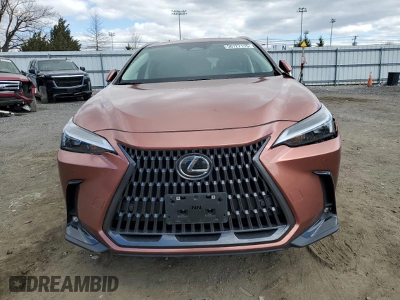 2025 Lexus NX 350 z VIN 2T2AGCEZ0SC065105, wystawiony jako Copart lot #50727115 z przebiegiem 5 389 mil mil oraz Szkoda całkowita • Salvage title. Historia ofert i sprzedaży dostępna na DreamBid. Obrazek 5.