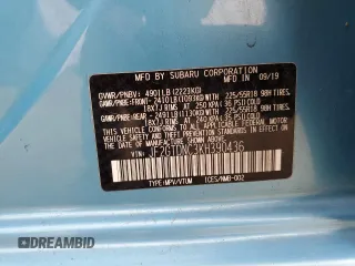 2019 Subaru Crosstrek с VIN JF2GTDNC3KH390436, выставлен на аукционе Copart как лот 55475605 с пробегом 125 036 миль миль и Списание • Salvage title. История ставок и продаж доступна на DreamBid. Изображение 12.