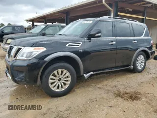 2018 Nissan Armada SL with VIN JN8AY2NC8J9551550, listed as a Copart auction lot 44146735 with 146,748 mi miles and Salvage Title. Bid and sale history available at carsss.com. Image 1.