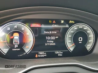 2024 Audi Q5 S line Premium Plus with VIN WA1EAAFY3R2100028, listed as a Copart auction lot 44045955 with 7,885 mi miles and Salvage Title. Bid and sale history available at carsss.com. Image 9.