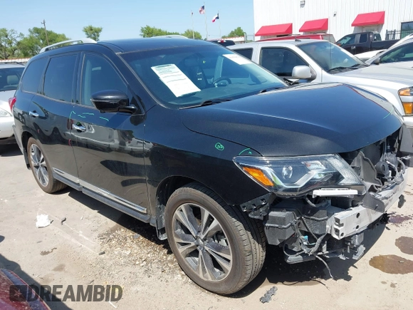 2020 Nissan Pathfinder Platinum with VIN 5N1DR2DM0LC633399, listed as a IAAI auction lot 41850878 with 71,101 mi miles and . Bid and sale history available at DreamBid. Image 1.