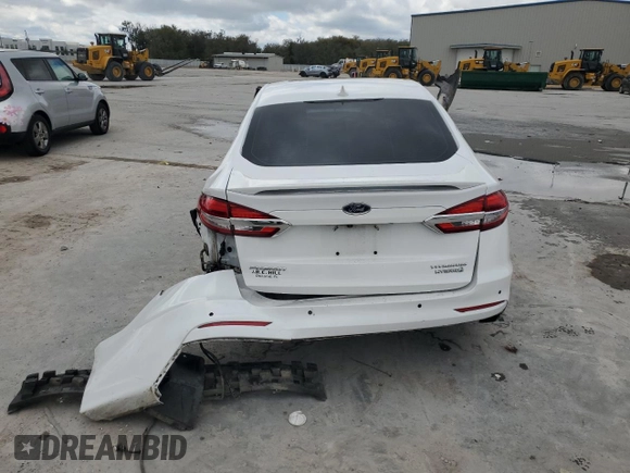 2019 Ford Fusion Hybrid Titanium with VIN 3FA6P0RU4KR155929, listed as a Copart auction lot 46253875 with 0 mi miles and Non Repairable. Bid and sale history available at carsss.com. Image 6.