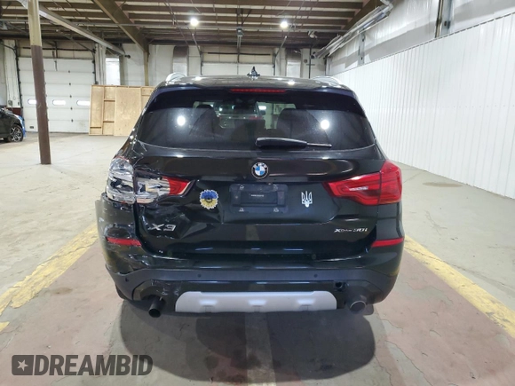 2019 BMW X3 xDrive30i with VIN 5UXTR9C51KLD94738, listed as a Copart auction lot 50211825 with 103,176 mi miles and Salvage Title. Bid and sale history available at carsss.com. Image 6.