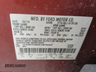 2014 Ford Explorer XLT with VIN 1FM5K7D80EGB78364, listed as a Copart auction lot 51702555 with 181,752 mi miles and Salvage Title. Bid and sale history available at carsss.com. Image 12.