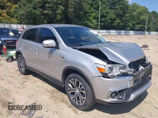 2019 Mitsubishi Outlander Sport ES 2.0 with VIN JA4AP3AU2KU032232, listed as a IAAI auction lot 40050793 with 45,570 mi miles. Bid and sale history available at carsss.com. Image 1.