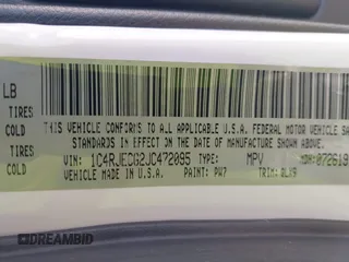 2018 Jeep Grand Cherokee High Altitude с VIN 1C4RJECG2JC472095, выставлен на аукционе IAAI как лот 42313652 с пробегом 81 081 миль миль и . История ставок и продаж доступна на DreamBid. Изображение 9.