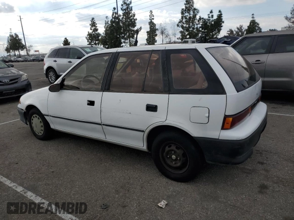 1993 Geo Metro z VIN 2C1MR6469P6700123, wystawiony jako Copart lot #89276845 z przebiegiem 167 872 mil mil oraz Tytuł czysty. Historia ofert i sprzedaży dostępna na DreamBid. Obrazek 2.