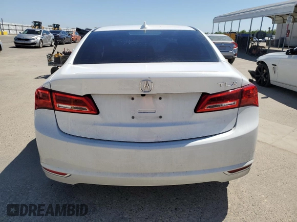 2020 Acura TLX with VIN 19UUB1F34LA016057, listed as a Copart auction lot 56383755 with 50,017 mi miles and Salvage title. Bid and sale history available at DreamBid. Image 6.