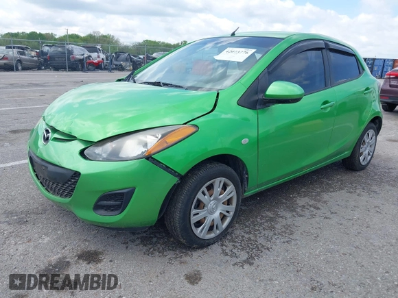 2012 Mazda 2 Sport with VIN JM1DE1KY5C0144238, listed as a IAAI auction lot 42073776 with 55,181 mi miles. Bid and sale history available at carsss.com. Image 2.