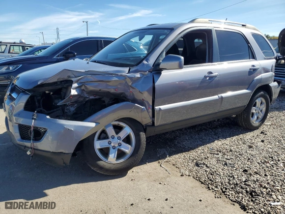 2009 Kia Sportage LX with VIN KNDJF723997613404, listed as a Copart auction lot 75807714 with 65,200 mi miles and Clean Title. Bid and sale history available at carsss.com. Image 1.