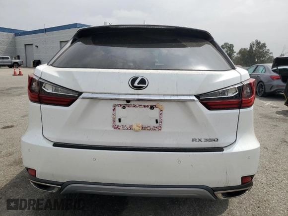 2021 Lexus RX 350 with VIN 2T2HZMAA3MC216648, listed as a Copart auction lot 62113085 with 47,608 mi miles and Salvage title. Bid and sale history available at DreamBid. Image 6.
