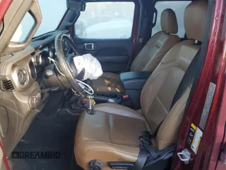 2021 Jeep Wrangler Unlimited Rubicon with VIN 1C4HJXFN7MW576196, listed as a Copart auction lot 44806285 with 47,312 mi miles and Salvage Title. Bid and sale history available at DreamBid. Image 7.
