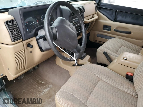1999 Jeep Wrangler SE with VIN 1J4FY29P0XP420576, listed as a Copart auction lot 51205185 with 101,327 mi miles and Non Repairable. Bid and sale history available at carsss.com. Image 8.